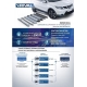 Пороги алюминиевые Rival Black для Toyota RAV4 2013-2019